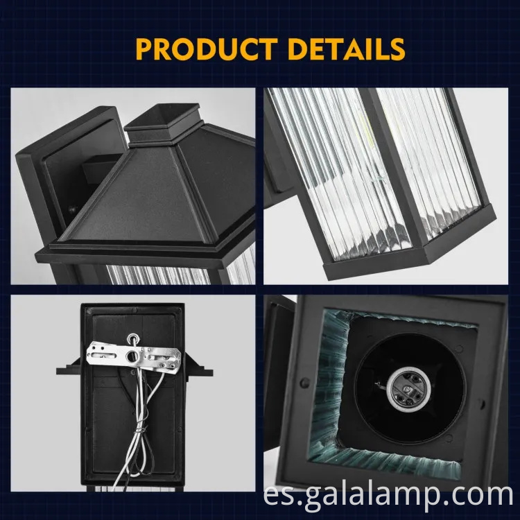 Lectores accesorios de pared al aire libre retro para espacios de vida modernos